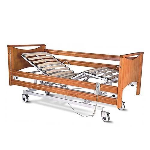 WOLLEX 3 MOTORLU AHŞAP HASTA KARYOLASI