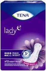 Tena Mesane Pedi Lady Maxi Nıght  12 li paket (6x12=72 adet)