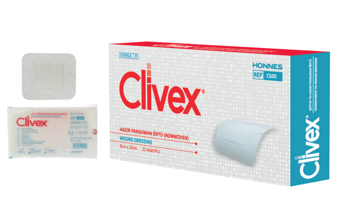 Clivex Hazır Pansuman Örtü 9cmx15cm 25 li Kutu