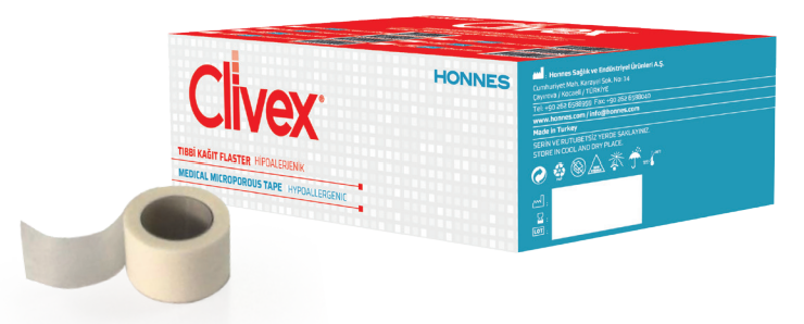 Clivex Tıbbi Kağıt Flaster 9,14mx7,5cm 4 lü Kutu
