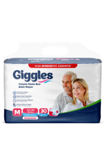 Giggles Belbantlı Hasta Alt Bezi Medium (Orta) 30 Luk Pk (4*30=120 adet)