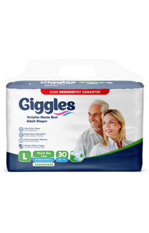 Giggles Belbantlı Hasta Alt Bezi Large (Büyük) 30 Luk Pk (4*30=120 adet)