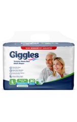 Giggles Belbantlı Hasta Alt Bezi Large (Büyük) 30 Luk Pk (4*30=120 adet)