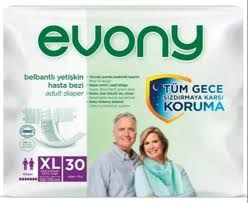 Evony Belbantlı Hasta Alt Bezi Xlarge 30 Luk Paket