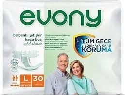 Evony Belbantlı Hasta Alt Bezi Large 30 Luk Paket