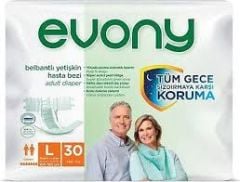 Evony Belbantlı Hasta Alt Bezi Large 30 Luk Paket