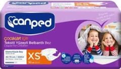 Canped Belbantlı Hasta Alt Bezi Xsmall 30 luk pkt (4*30=120 adet)