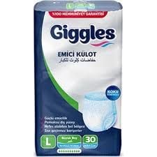 Giggles Külotlu Hasta Bezi Large (büyük) 30 Luk Paket