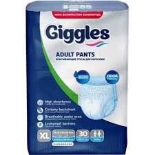 Giggles Külotlu Hasta Bezi XLarge (ekstrabüyük) 30 Luk Paket