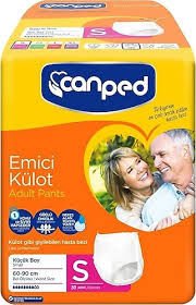 Canped Külotlu Hasta Bezi Small 30 Luk Pk (2*30=60 adet)