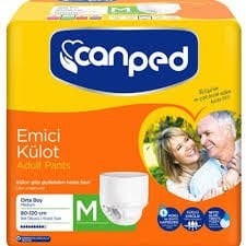 Canped Külotlu Hasta Bezi Medıum 30 Luk Pk (2*30=60 adet)