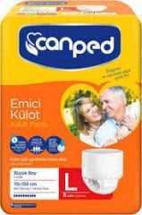 Canped Külotlu Hasta Bezi Large 30 Luk Pk (2*30=60 adet)