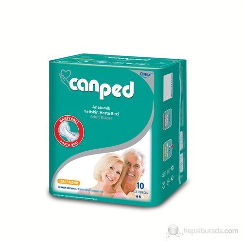 CANPED YETİŞKİN HASTA ARA BEZİ MEDİUM (ORTA) 10'LUK PAKET