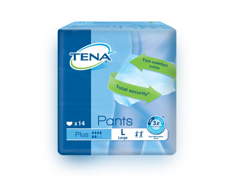 TENA PANTS PLUS HASTA BEZİ LARGE (BÜYÜK) 14'LÜK PAKET